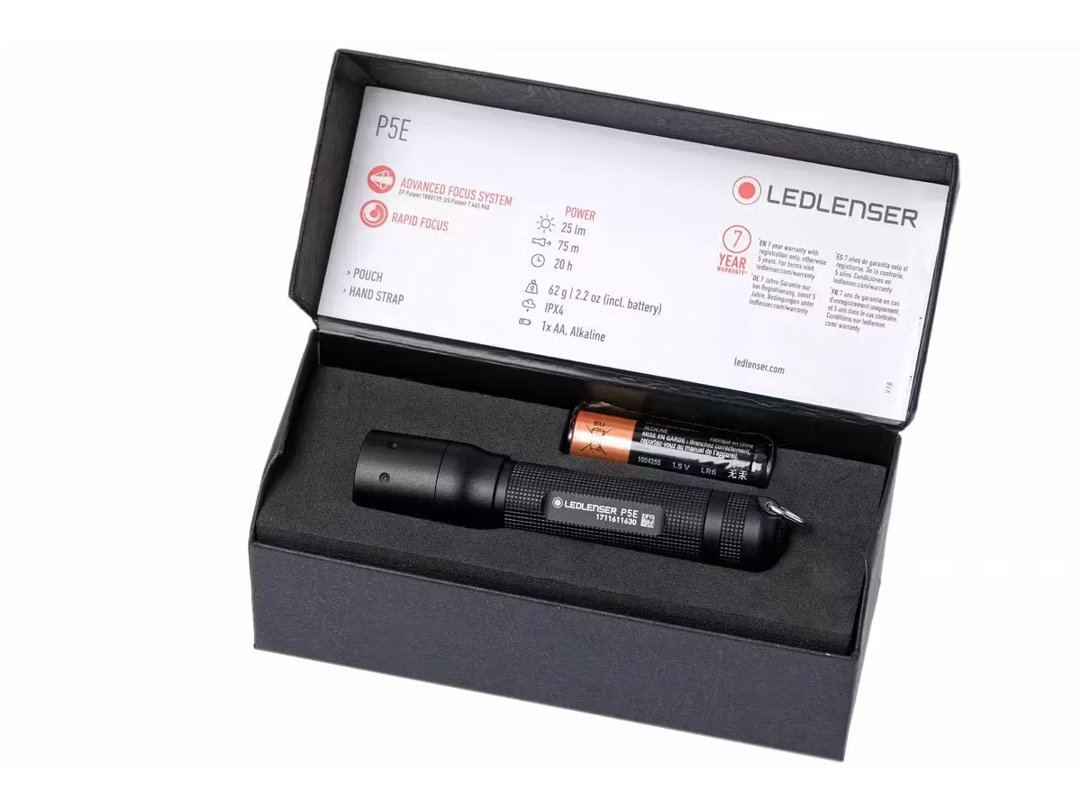 2x Latarka LED LedLenser P5E + Pudełko prezentowe