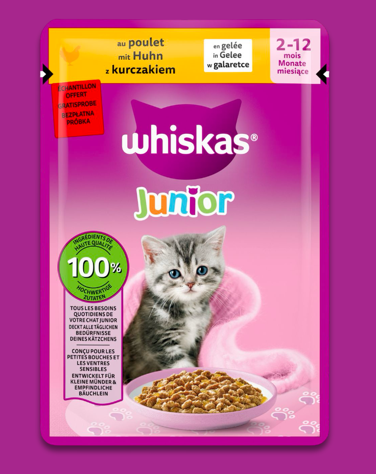 Bezpłatna próbka karmy dla kota Whiskas