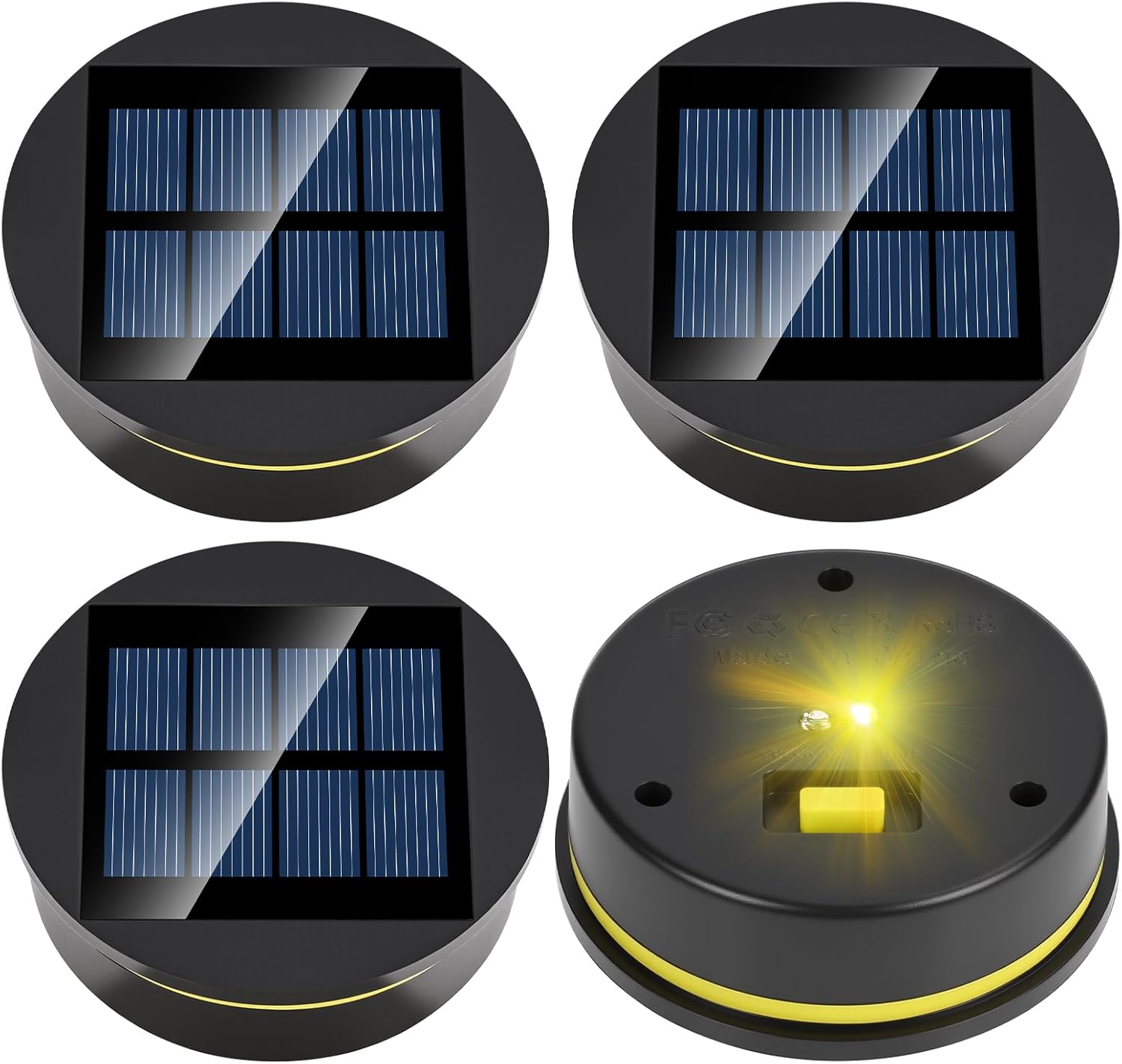 Zestaw 4 wkładków solarnych