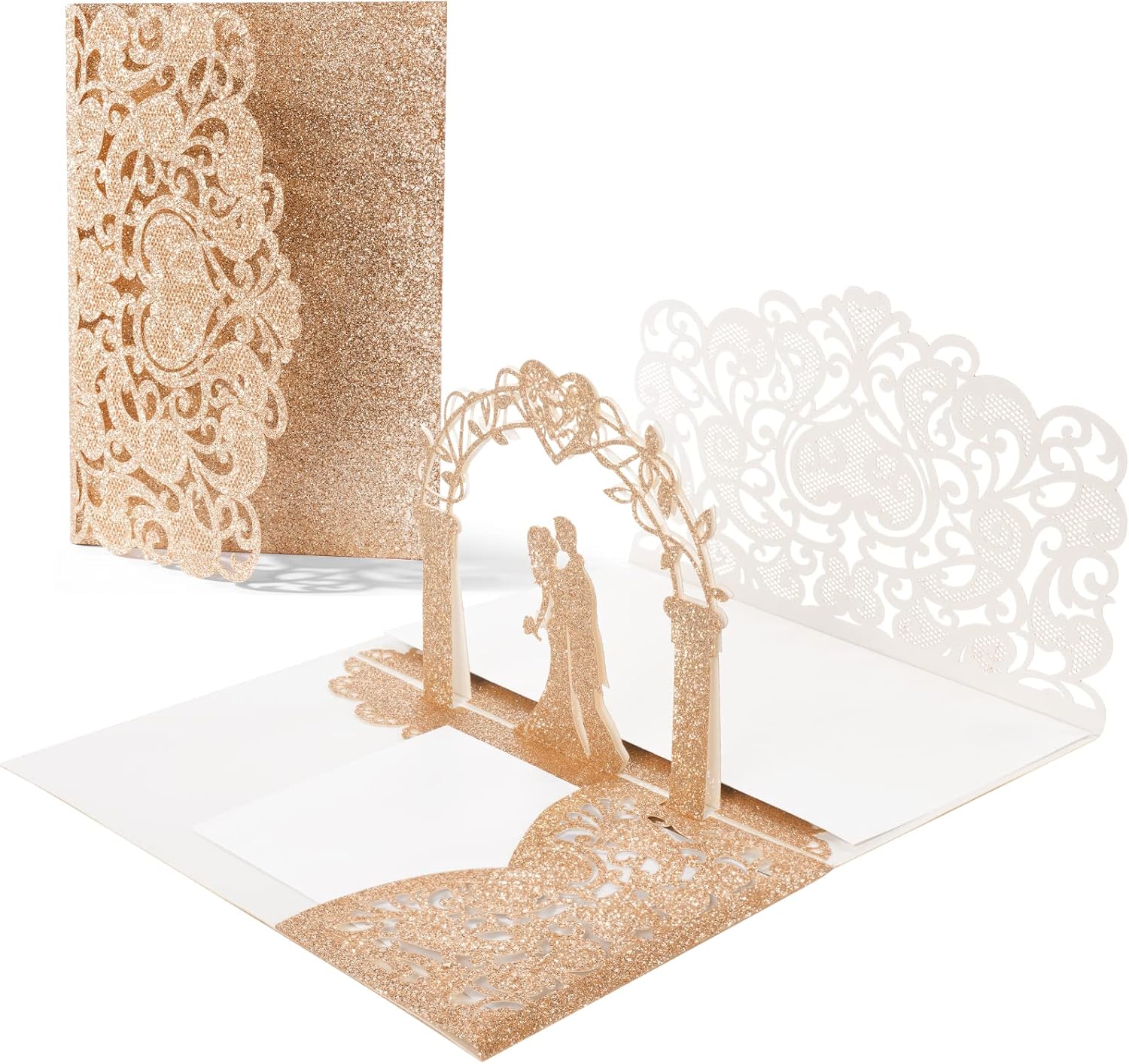 Rozkładana kartka ślubna Vicloon 3D