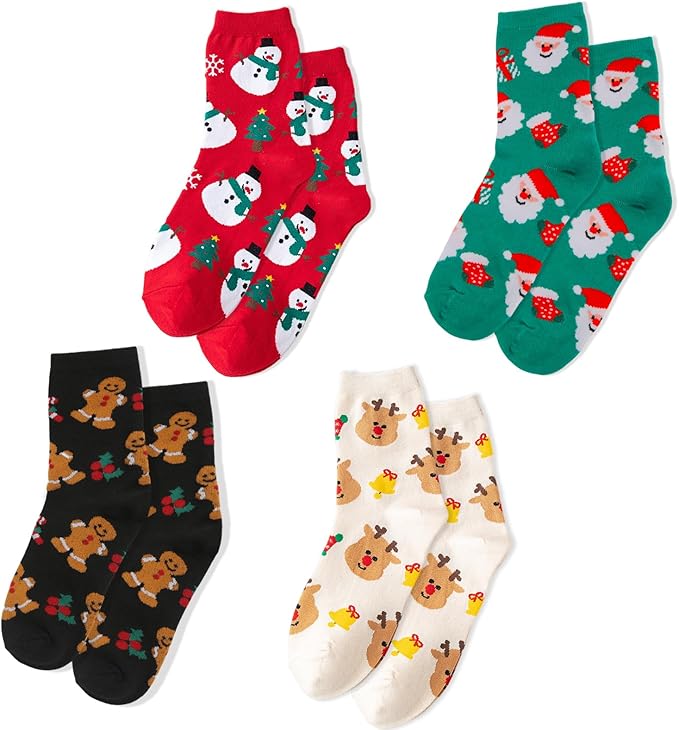 4 pary świątecznych skarpet AOROPS Christmas Socks (r.37-44)