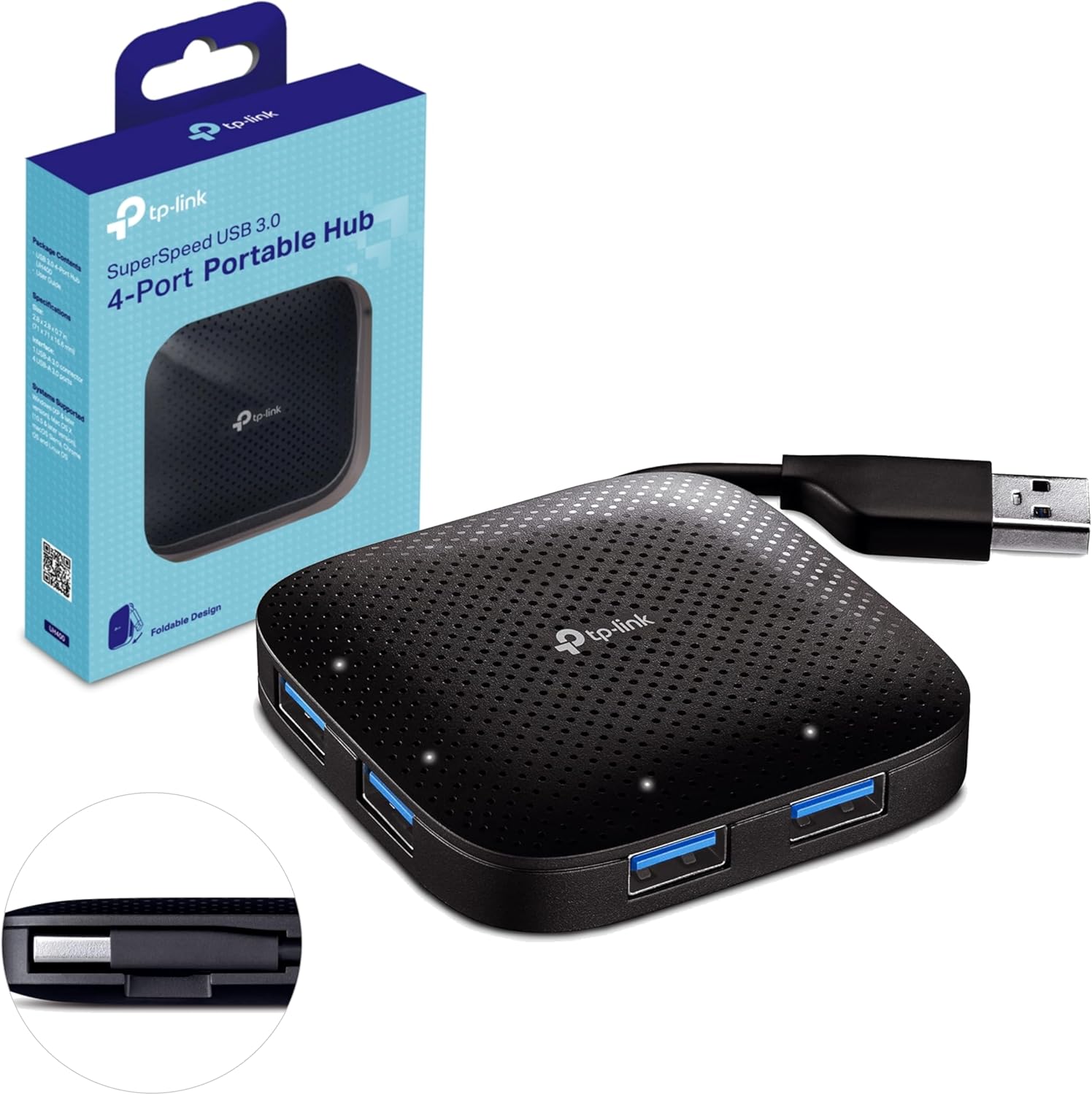 PRZENOŚNY HUB TP-LINK UH400 5Gb/s USB 3.0 (V4.0)
