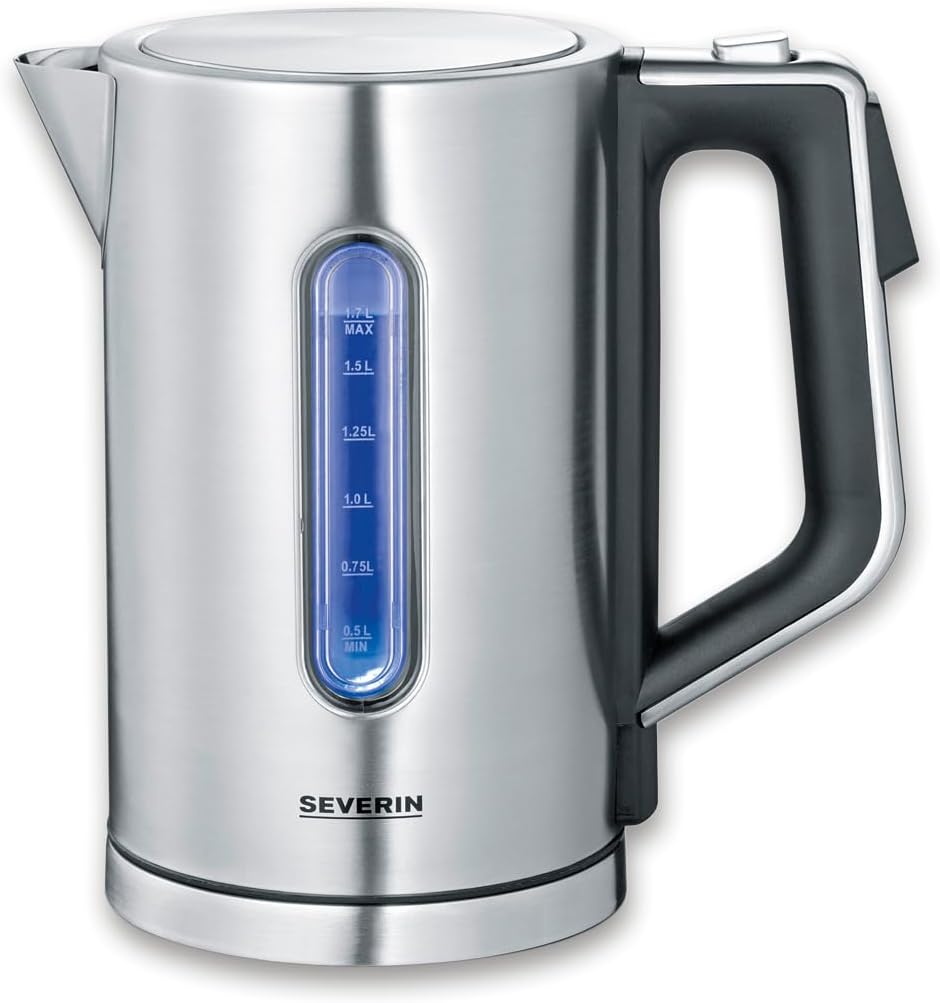 Czajnik SEVERIN WK 3418 3000 W 1,7 l,  funkcją Fast-Boil-Power i cyfrowym wyborem temperatury (40°C-100°C), 100% BPA