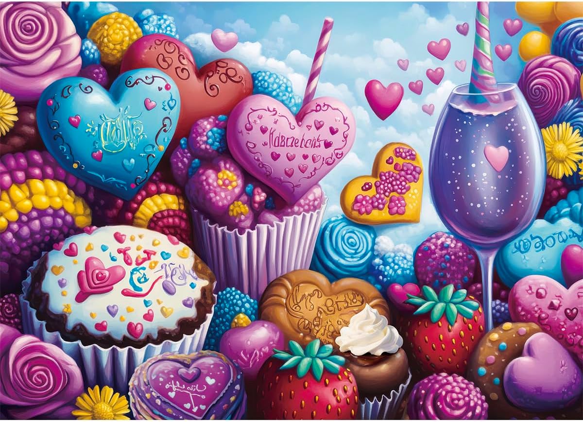 Puzzle 1000el. HUADADA Słodka czekolada