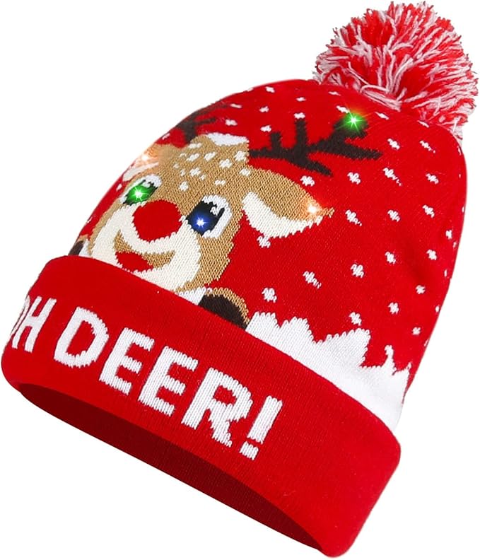 Czapka bożonarodzeniowa z oświetleniem LED Diealles Shine