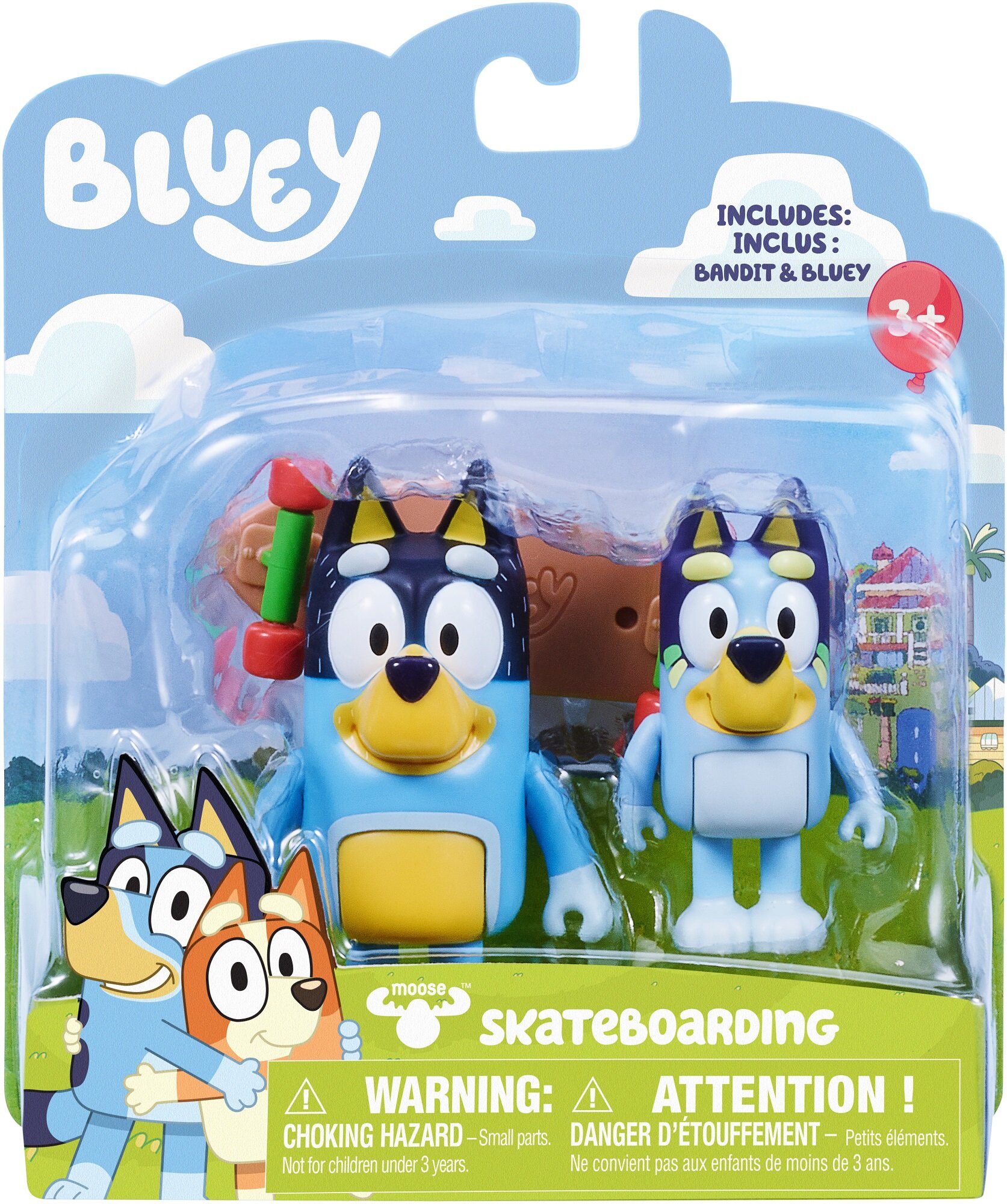 Zestaw figurek BLUEY Jazda na deskorolce BLU13042