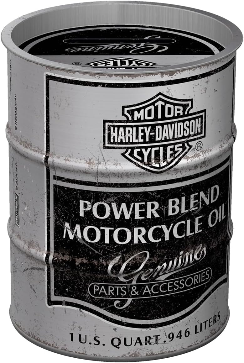 Skarbonka Retro 600 ml, Harley-Davidson – Power Blend Oil