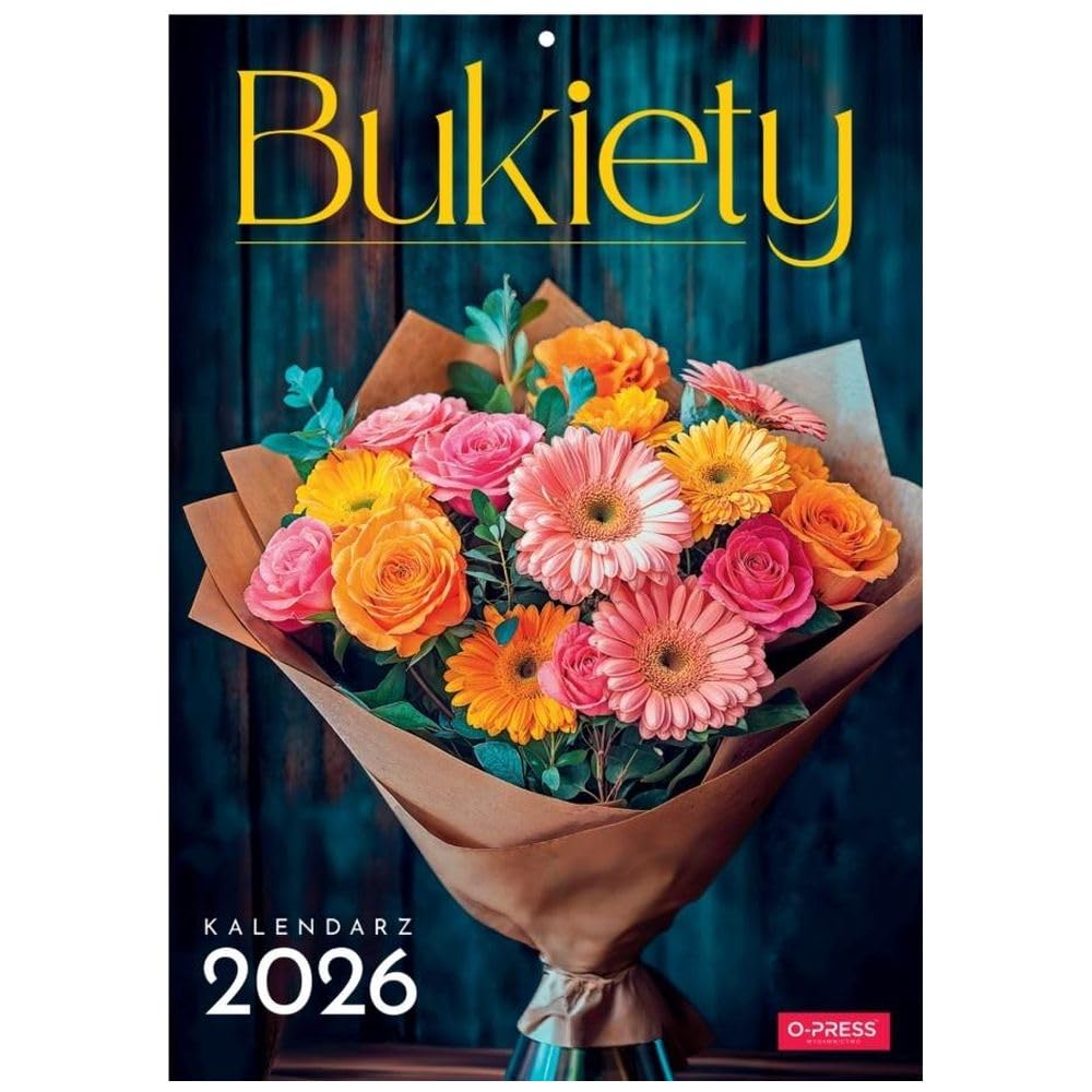 Kalendarz ścienny 2026 Bukiety