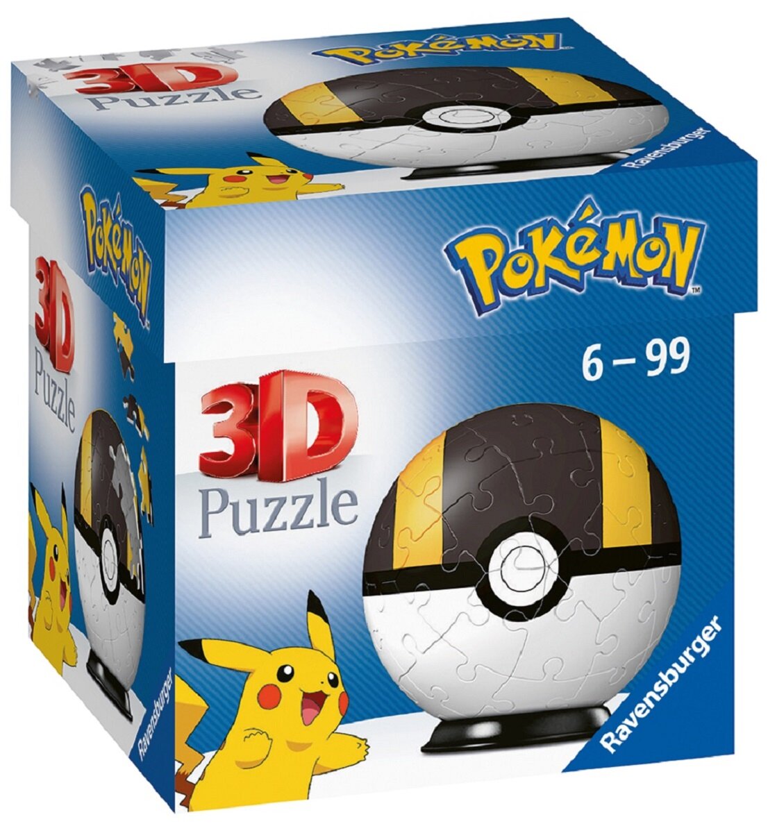 Puzzle 3D Ravensburger 54El. Kula Pokemon Czarna