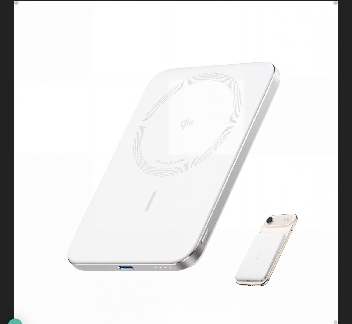 Powerbank Anker Nano 5000mAh 15W (MagSafe Qi2 biały)