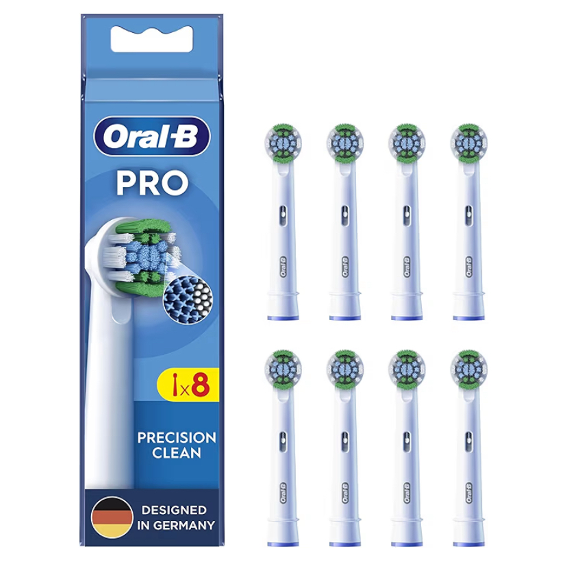Oral-B Pro Precision Clean Końcówki do szczoteczek elektrycznych, opakowanie 8 sztuk