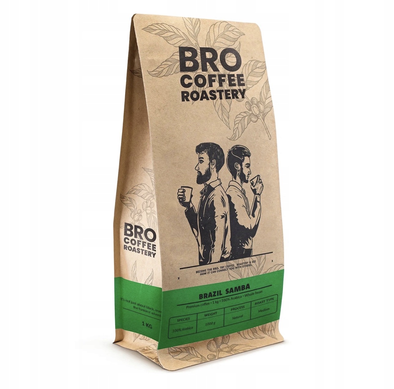 Kawa ziarnista z polskiej palarni Bro Coffee Roastery Brazil Samba 100% Arabica 1kg