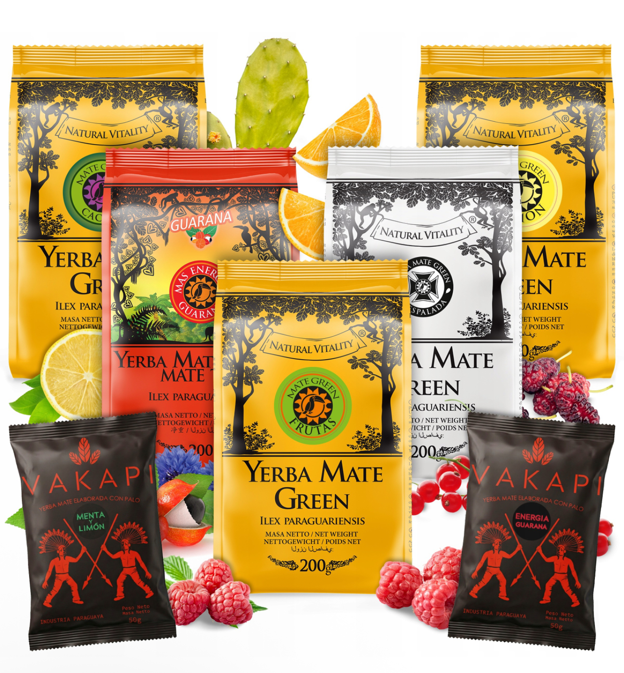 Yerba Mate Green Energia Guarana MIX Najlepszych Smaków 1kg