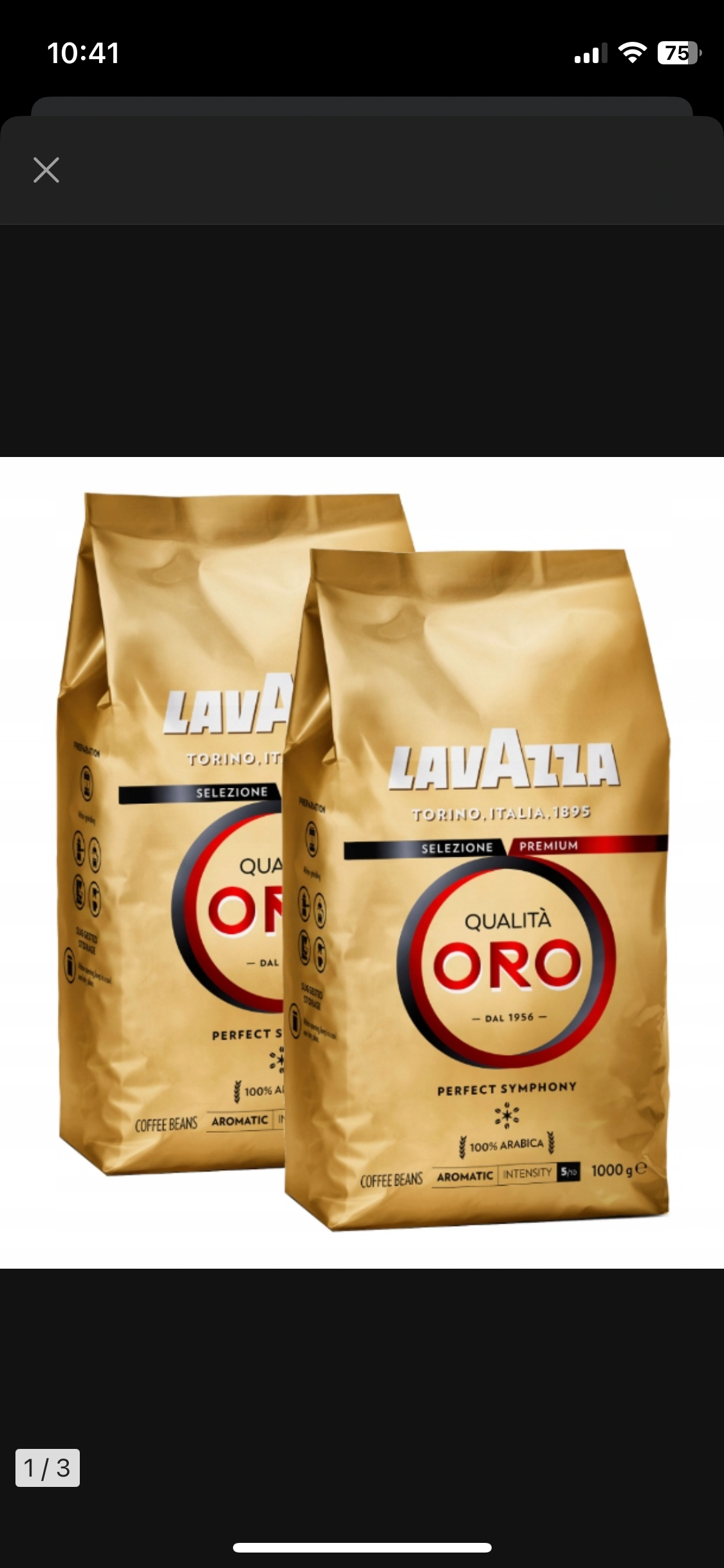 Kawa ziarnista Lavazza Qualita Oro Arabica 2x1kg