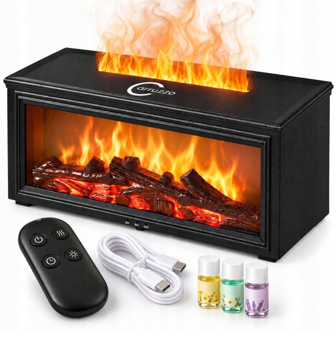 NAWILŻACZ POWIETRZA KOMINEK LED RGB DYFUZOR AROMATERAPIA TIMER PILOT OLEJKI