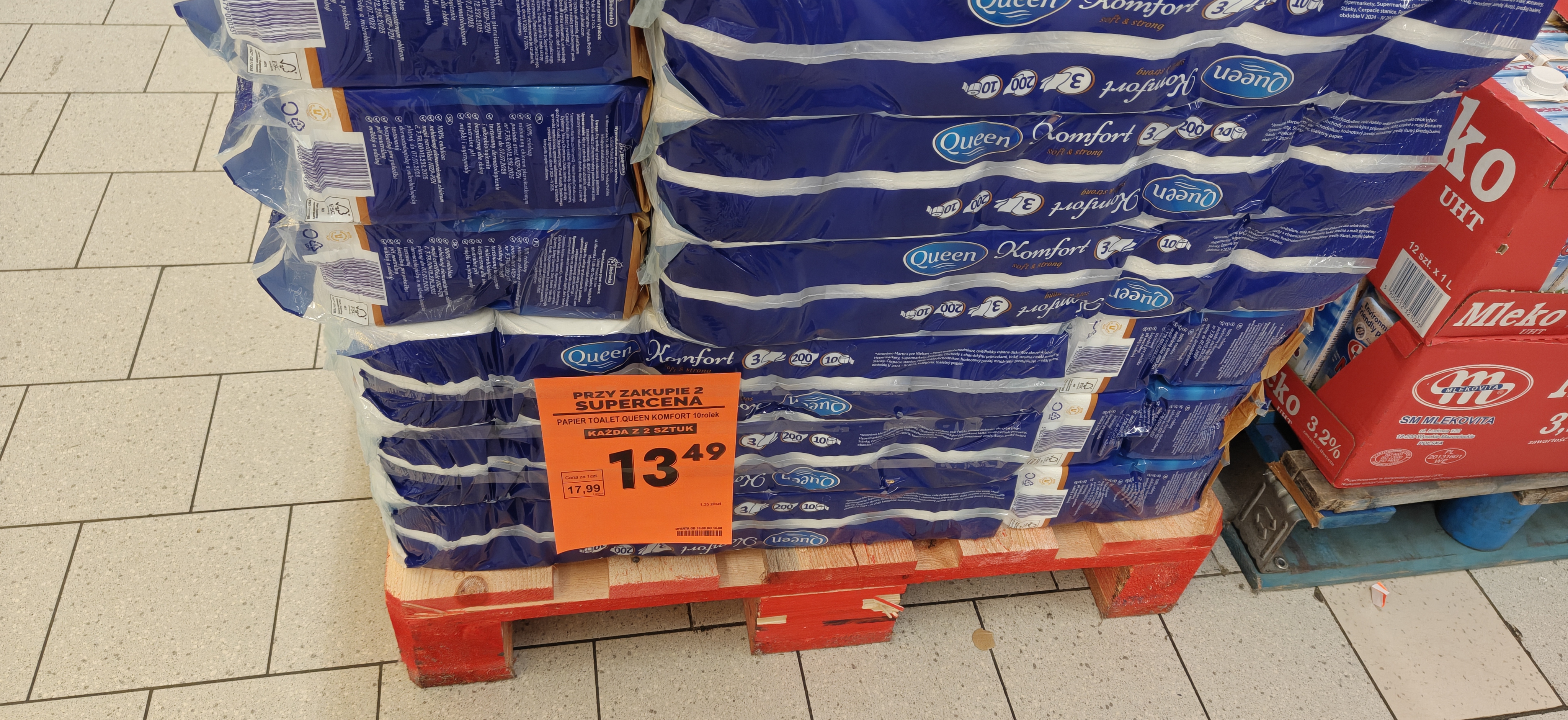 Papier toaletowy Queen w Biedronce przy zakupie 2 szt.