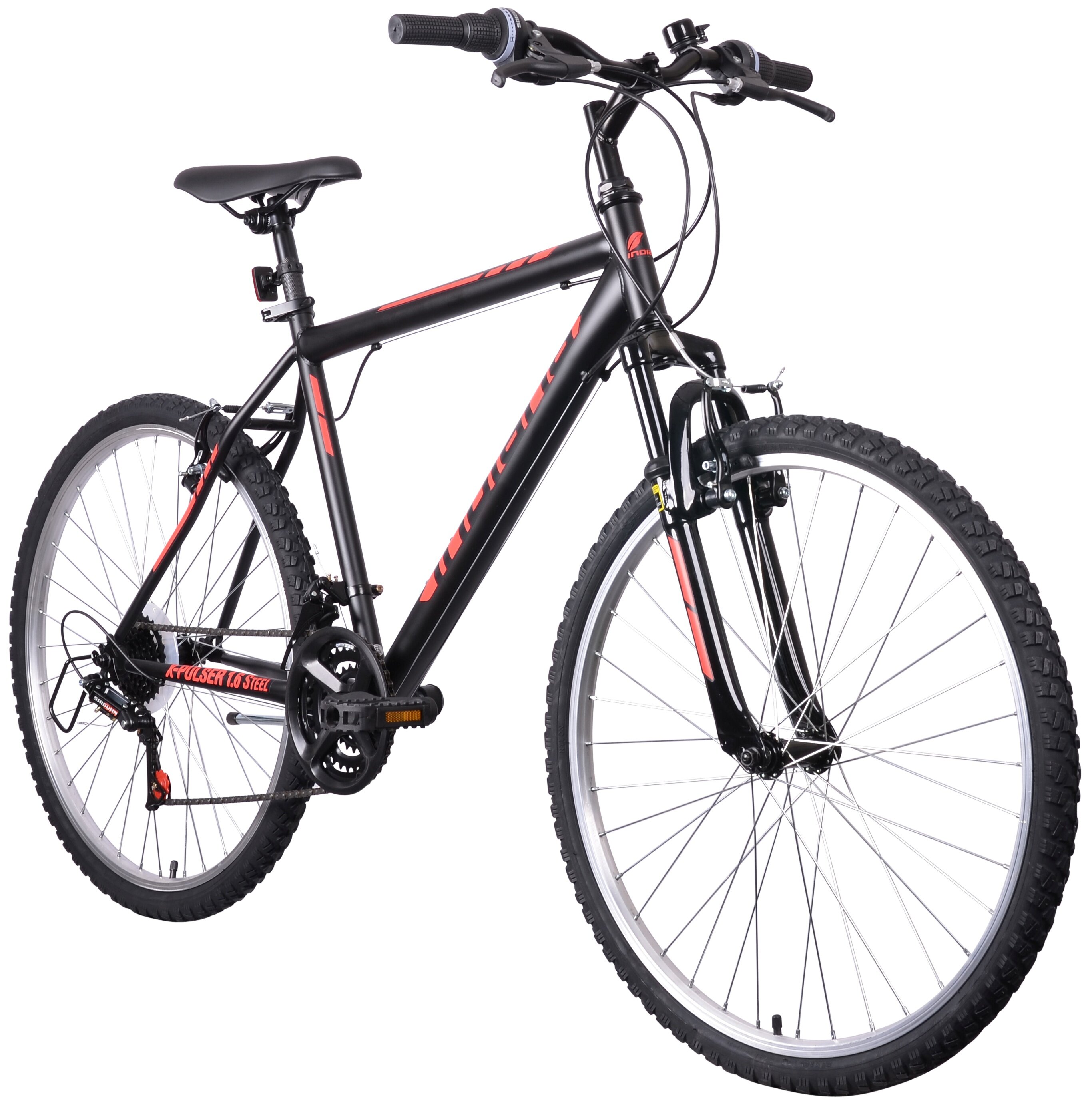 Rower górski MTB INDIANA X-Pulser 1.6 M19 26 cali Amar męski Czarno-czerwony