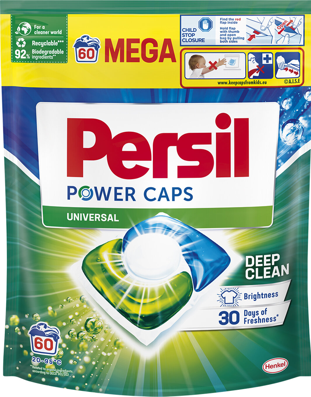 Kapsułki do prania PERSIL Power Caps Universal - 60 szt.