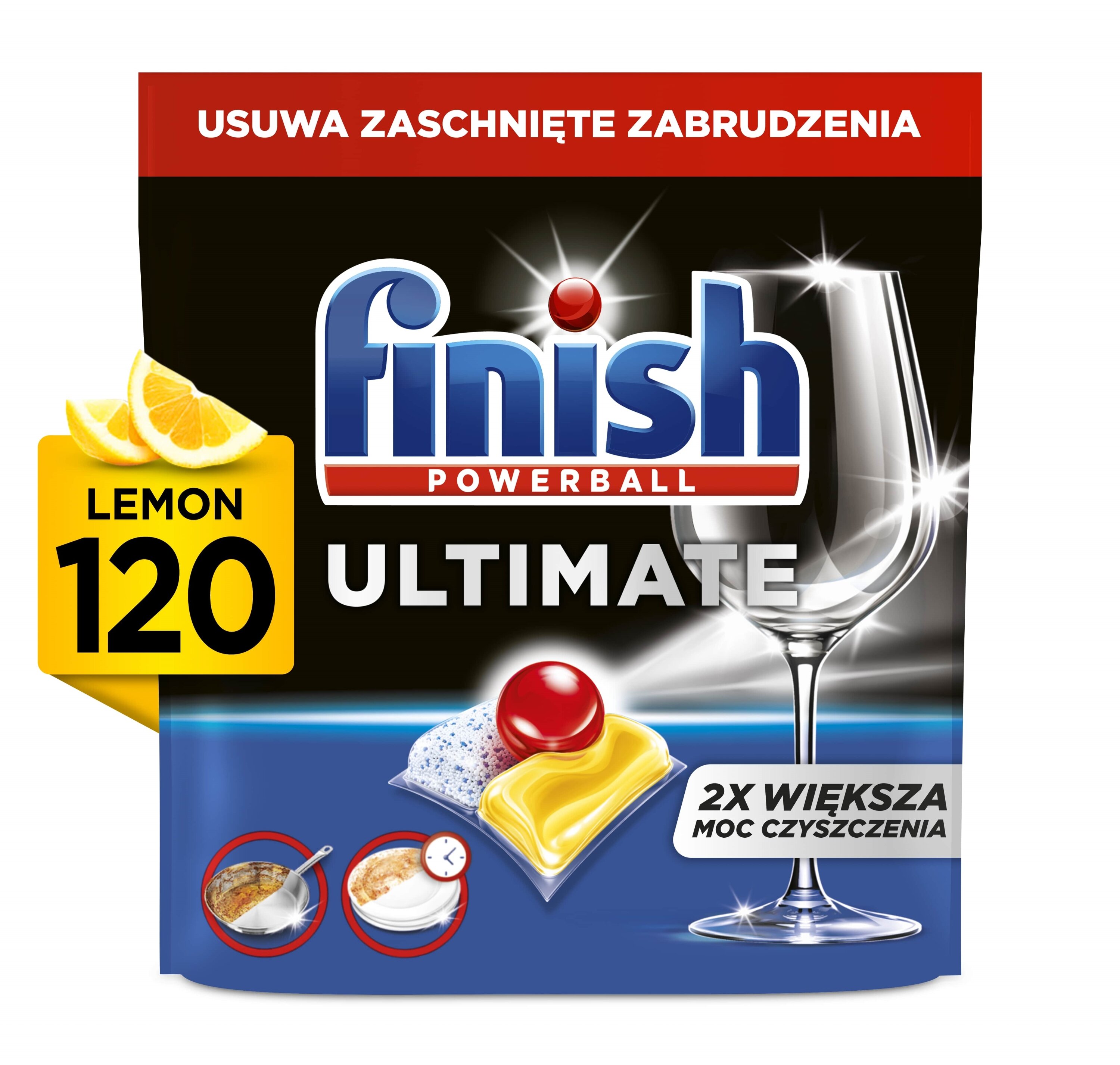 Kapsułki do zmywarki FINISH Powerball Ultimate All in 1 Lemon - 120 szt.