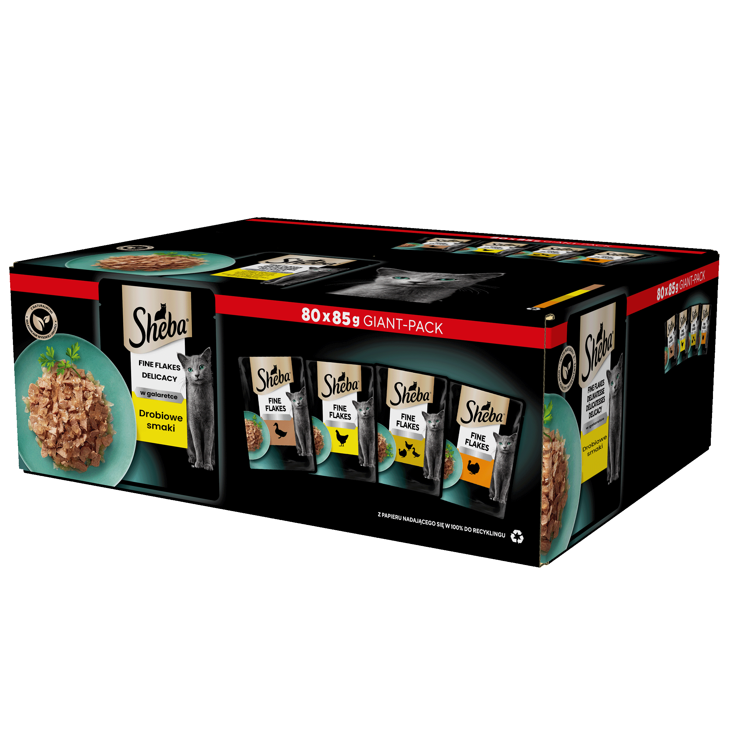 Sheba Fine Flakes Delicacy 80x85g