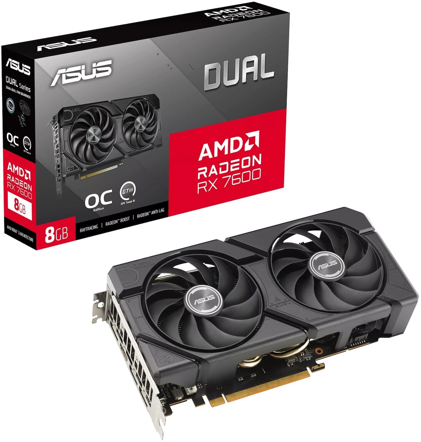 Karta graficzna ASUS Dual Radeon RX 7600 EVO OC 8GB