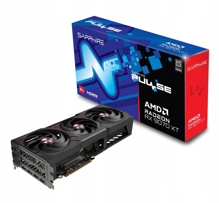 Karta graficzna SAPPHIRE RX 9070 XT Pulse, 16 GB