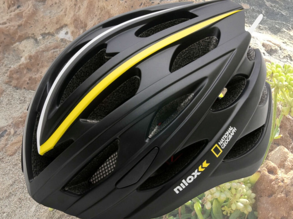 Kask NILOX National Geographic Czarny z lampką (rozmiar L)