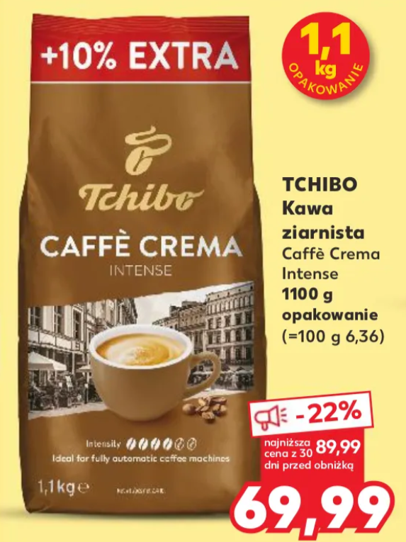 Kawa ziarnista Tchibo 1,1kg w Kauflandzie