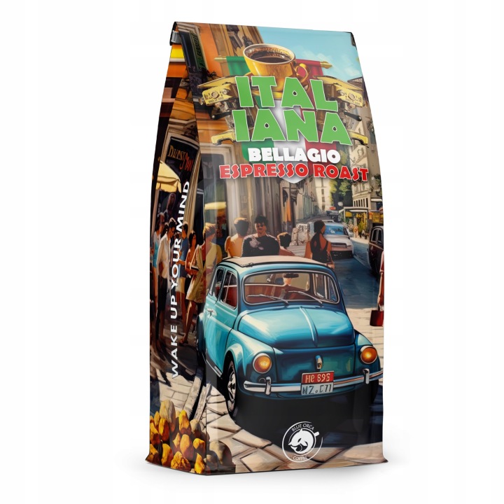 Kawa ziarnista 1kg ITALIANA BELLAGIO ROAST - Świeżo palona BLUE ORCA