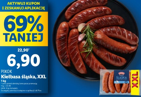 Kiełbasa Śląska 1kg - kupon w aplikacji lidl