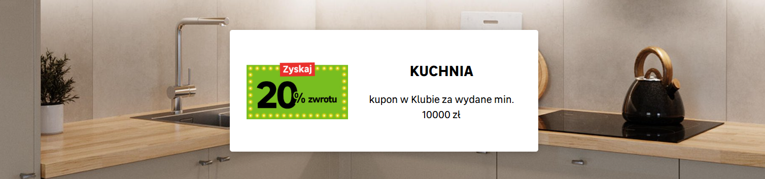 [Leroy Merlin] Zyskaj 20% zwrotu - kupon w klubie za wydane min. 10000 zł