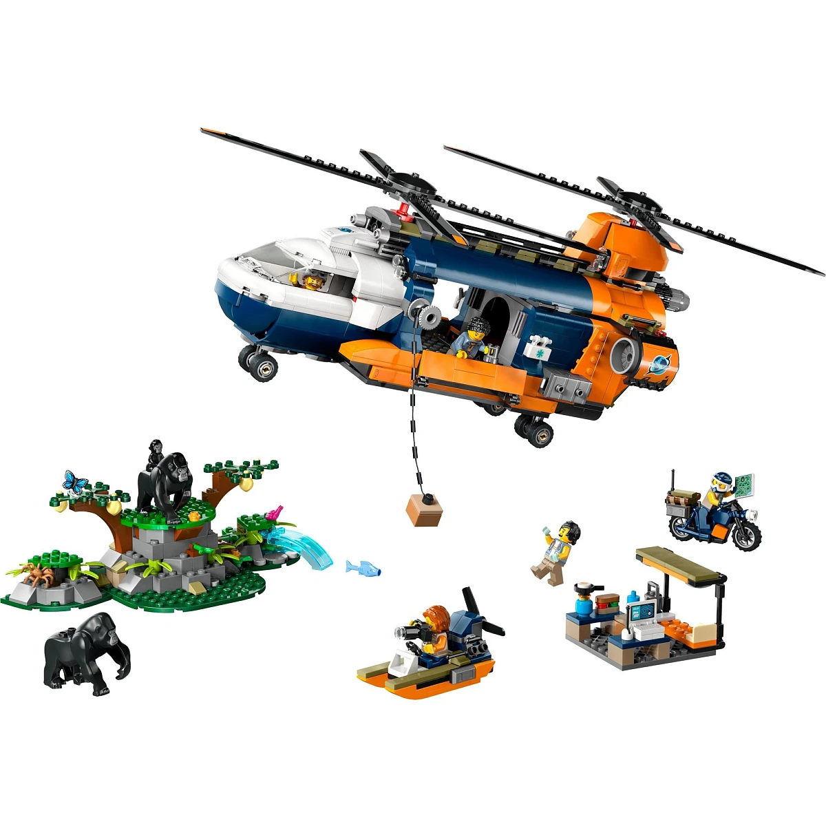 LEGO City Helikopter badaczy dżungli w bazie 60437