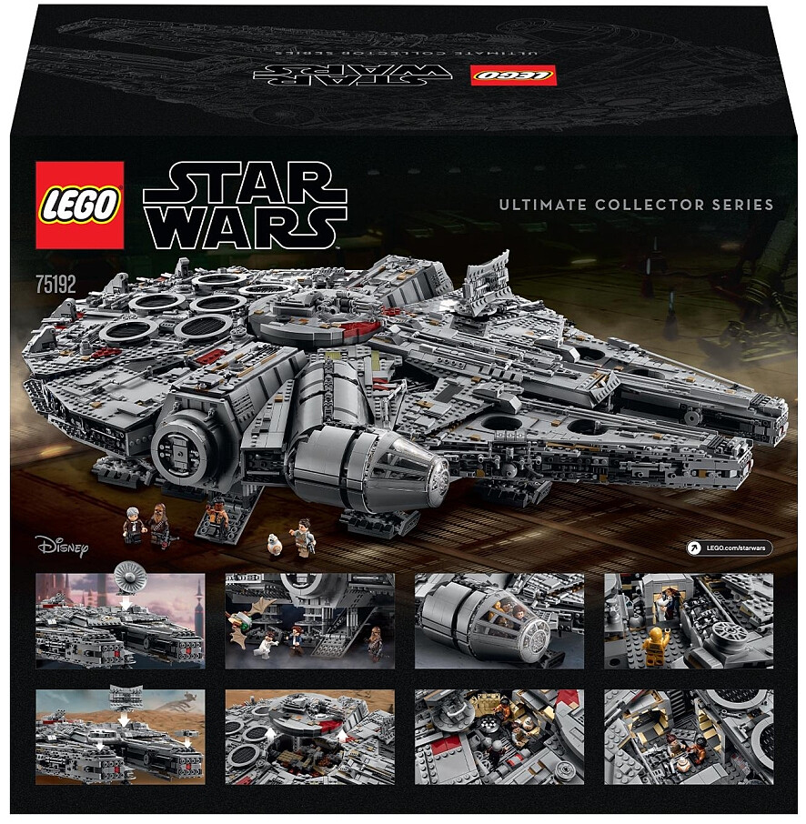 LEGO Star Wars Sokół Millennium 7541 elementów. Zestaw nr 75192