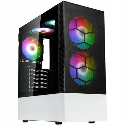 Kolink Observatory MX Mesh ARGB obudowa PC ATX 5 wentylatorów czarno-biała