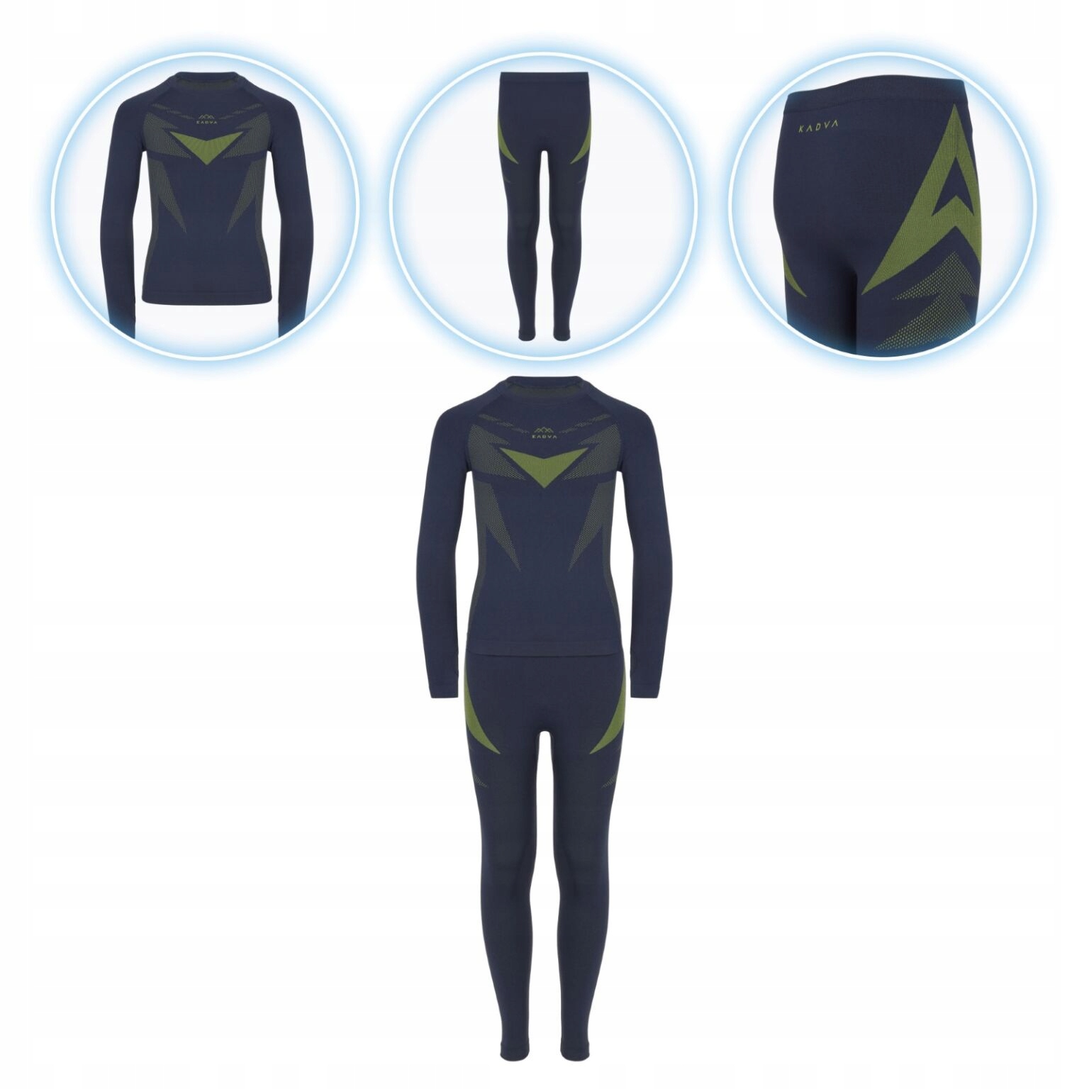 Komplet bielizny termoaktywnej dziecięcej KADVA ALPINESTEP THERMO LIGHT PLU MIX Rozmiarów