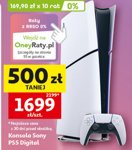 Konsola Sony PS5 Digital w Auchan