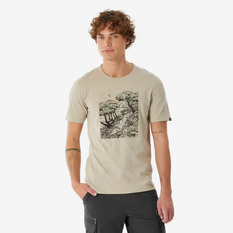 Koszula turystyczna męska z krótkim rękawem Quechua NH100, rozm. L-3XL
