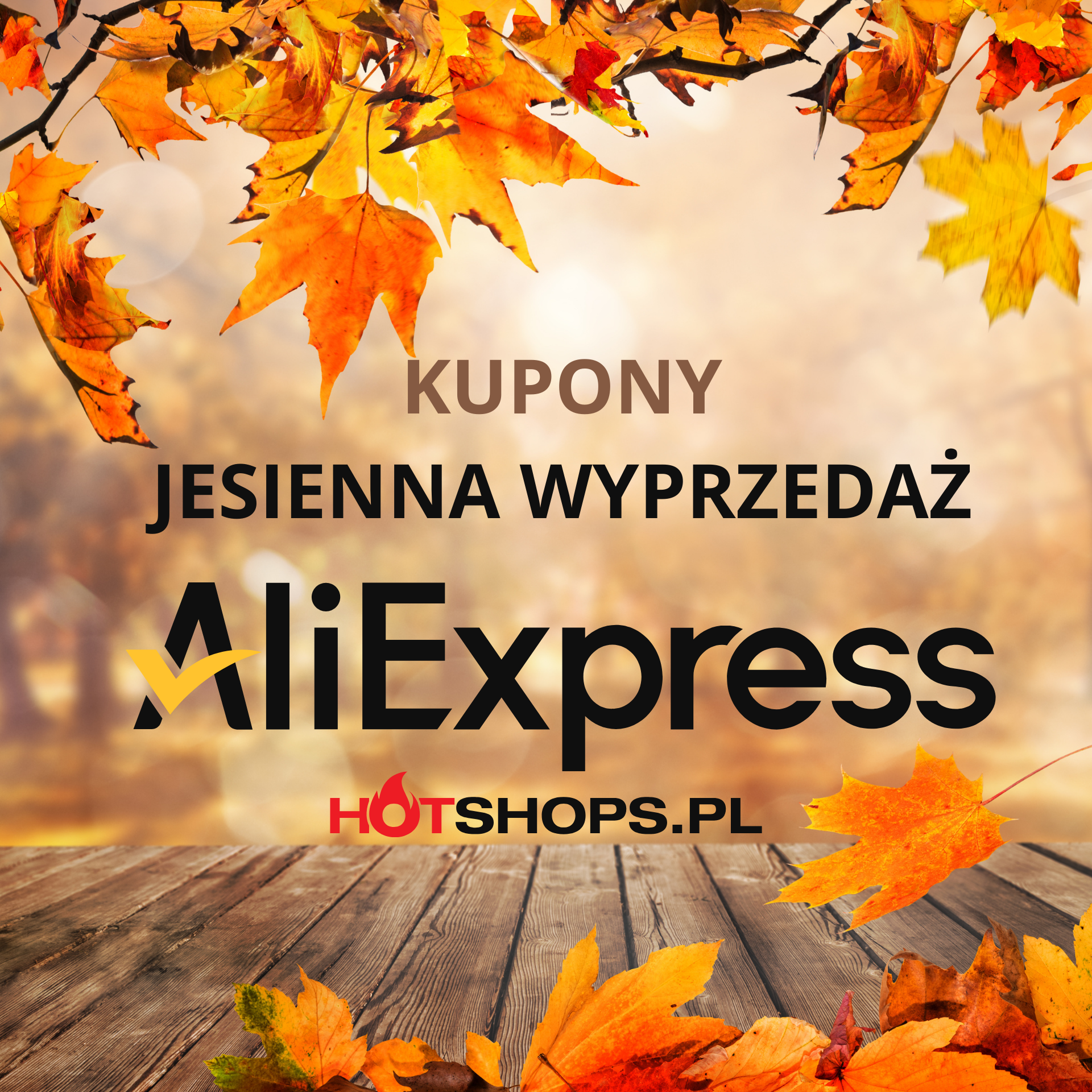 Jesienna wyprzedaż AliExpress - kupony rabatowe