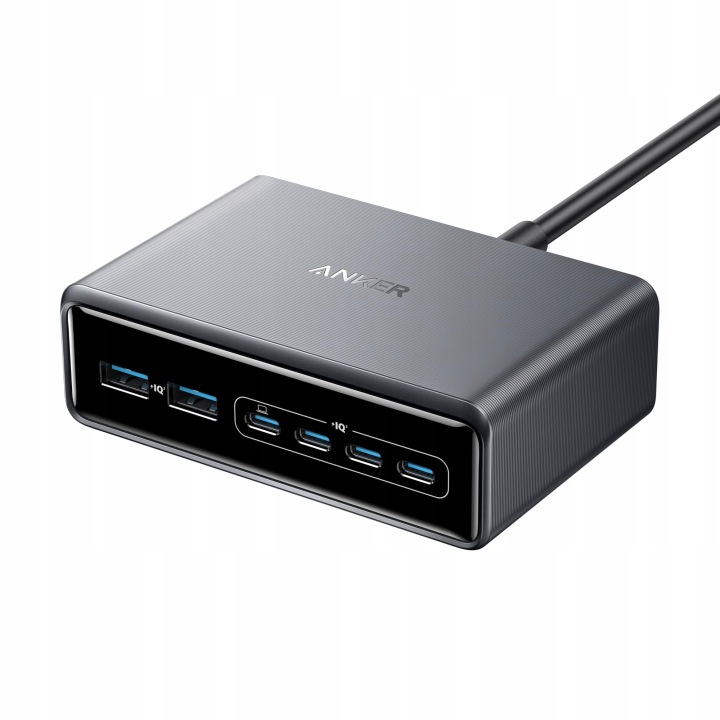 Ładowarka sieciowa Anker Prime 200W GaN 6 portów (4x USB-C 2x USB-A)