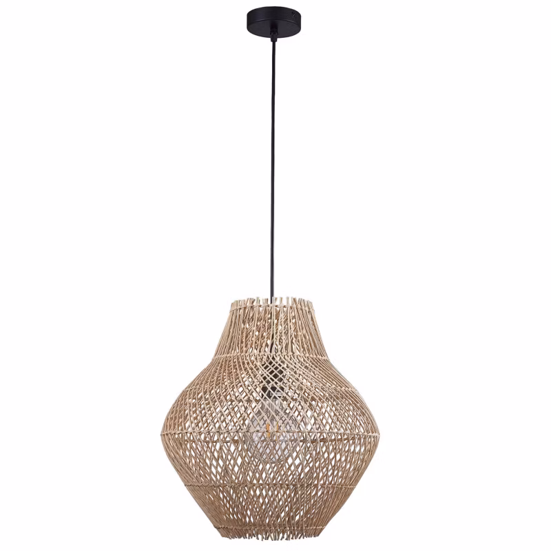[Castorama] Lampa wisząca Sanico Goldlux ONTAKE 1xE27 naturalna beżowa w stylu boho IP20 - 1 szt.