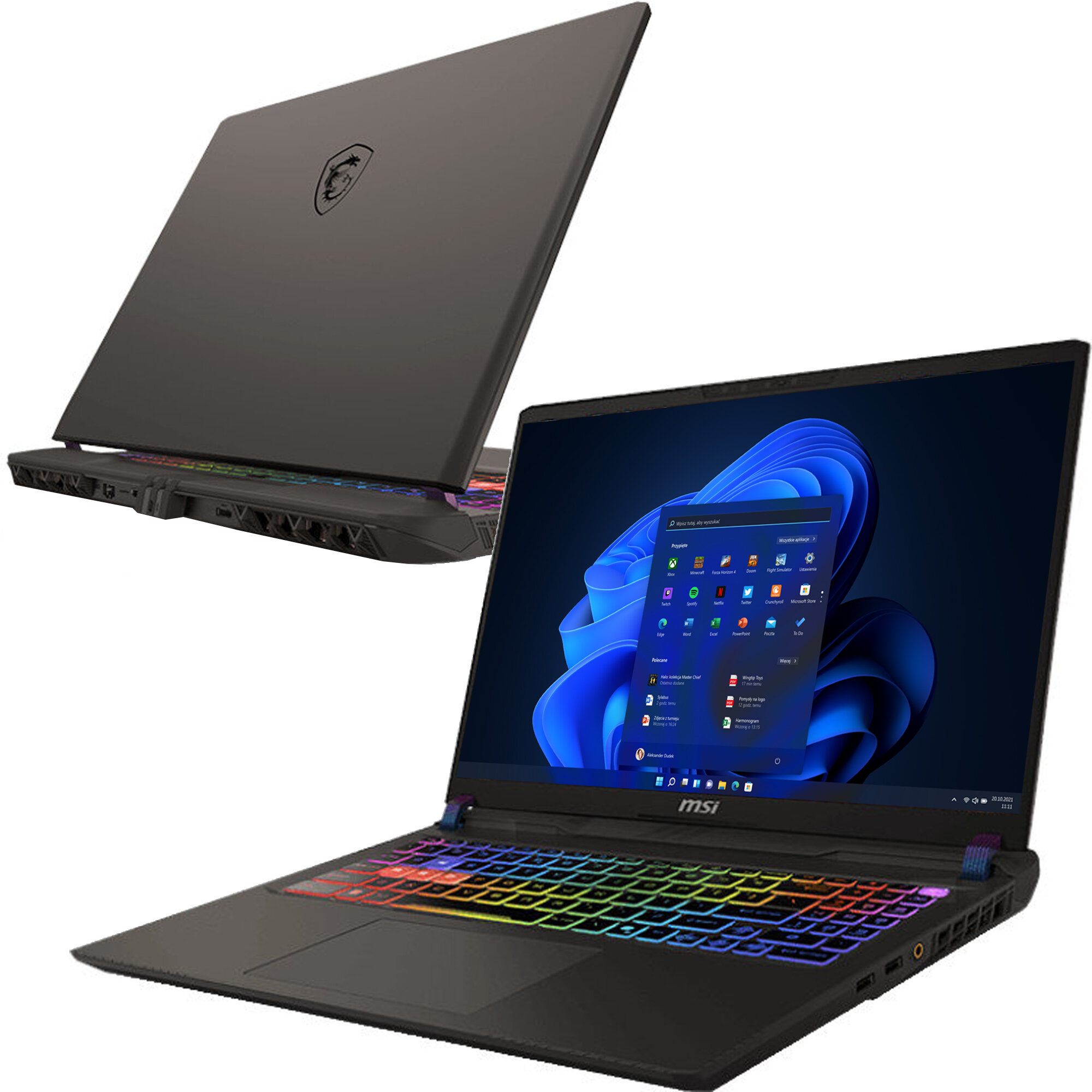 Laptop MSI Vector 16 HX AI A2XWIG-405PL-G2A 16" IPS 240Hz U9-275HX 16GB RAM 1TB SSD GeForce RTX5080