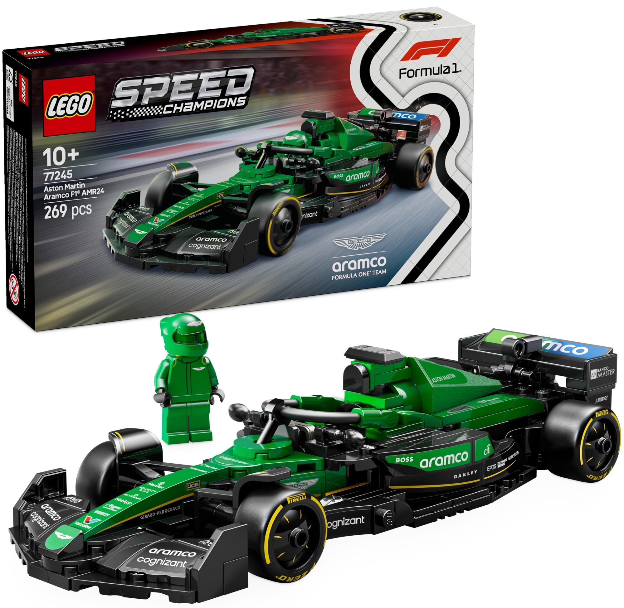 LEGO 77245 Speed Champions Bolid F1 Aston Martin Aramco AMR24