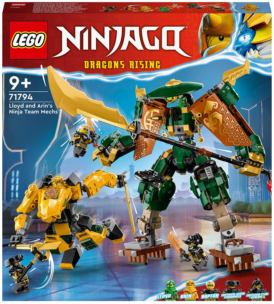 LEGO NiNJAGO Drużyna mechów ninja Lloyda i Arina 71794