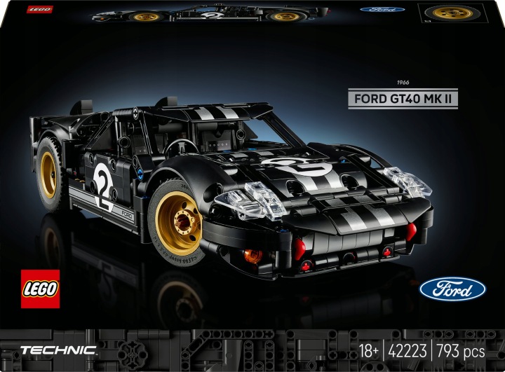 LEGO Technic Samochód wyścigowy 1966 Ford GT40 MKII 42223