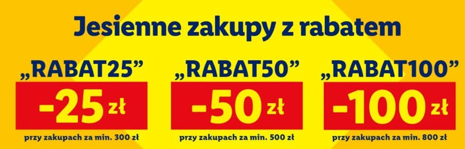 Jesienna wyprzedaż w Lidlu - kody rabatowe