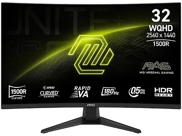Monitor 31,5" MSI MAG 321CQF E18 | 2560x1440 (WQHD) | 180Hz | 0,5ms | Rapid VA |Adaptive-Sync