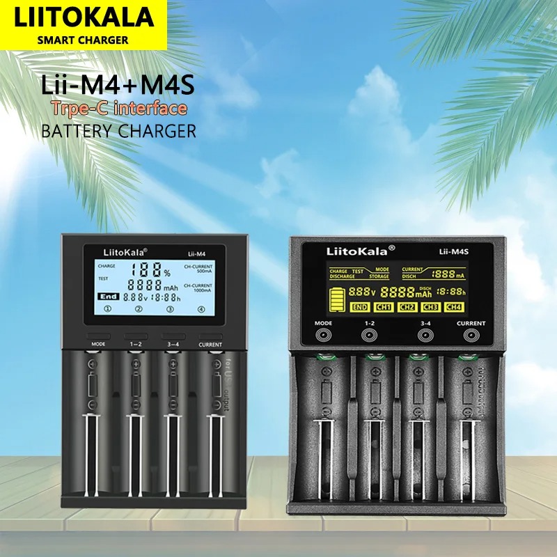 Ładowarka LiitoKala Lii-M4 za $9.26 (możliwe ~23zł z monetami) // Lii-M4S za $11.37 (możliwe ~28zł z monetami)