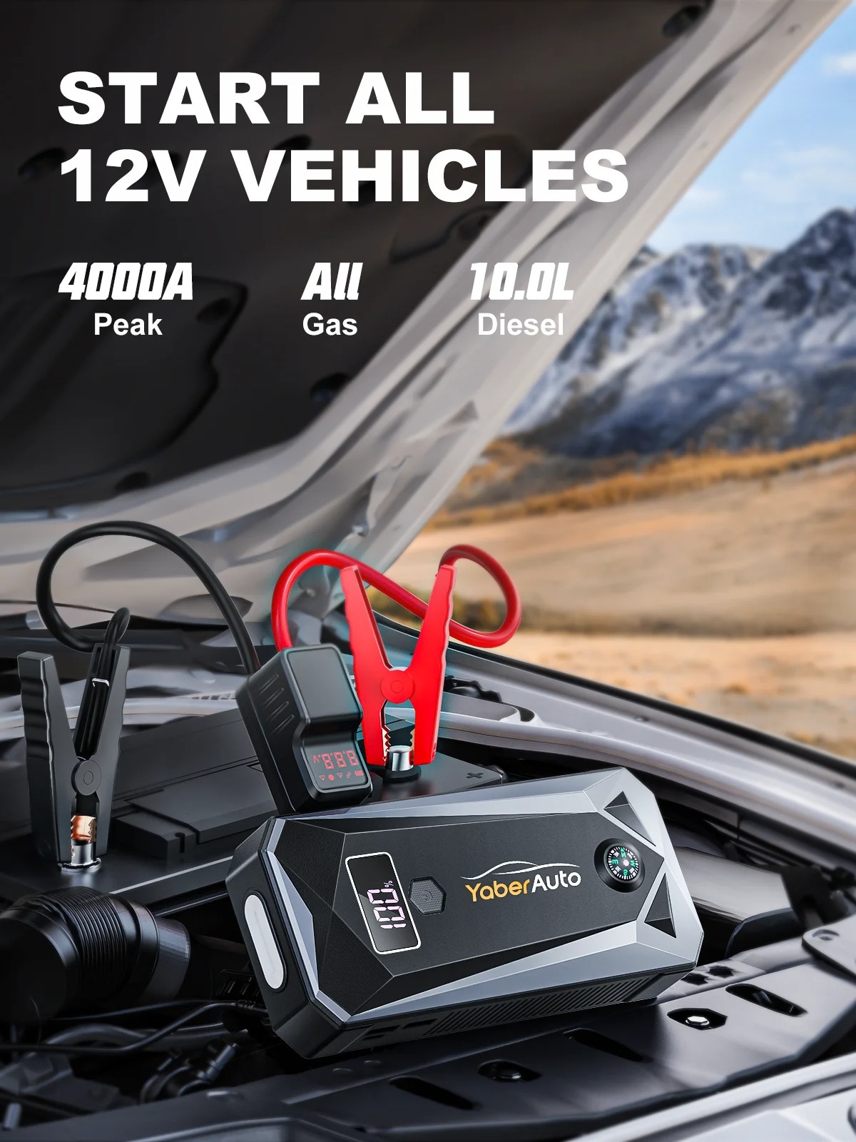 YaberAuto YA40 26800mAh 4000A - powerbank / urządzenie rozruchowe (możliwe ~168zł)