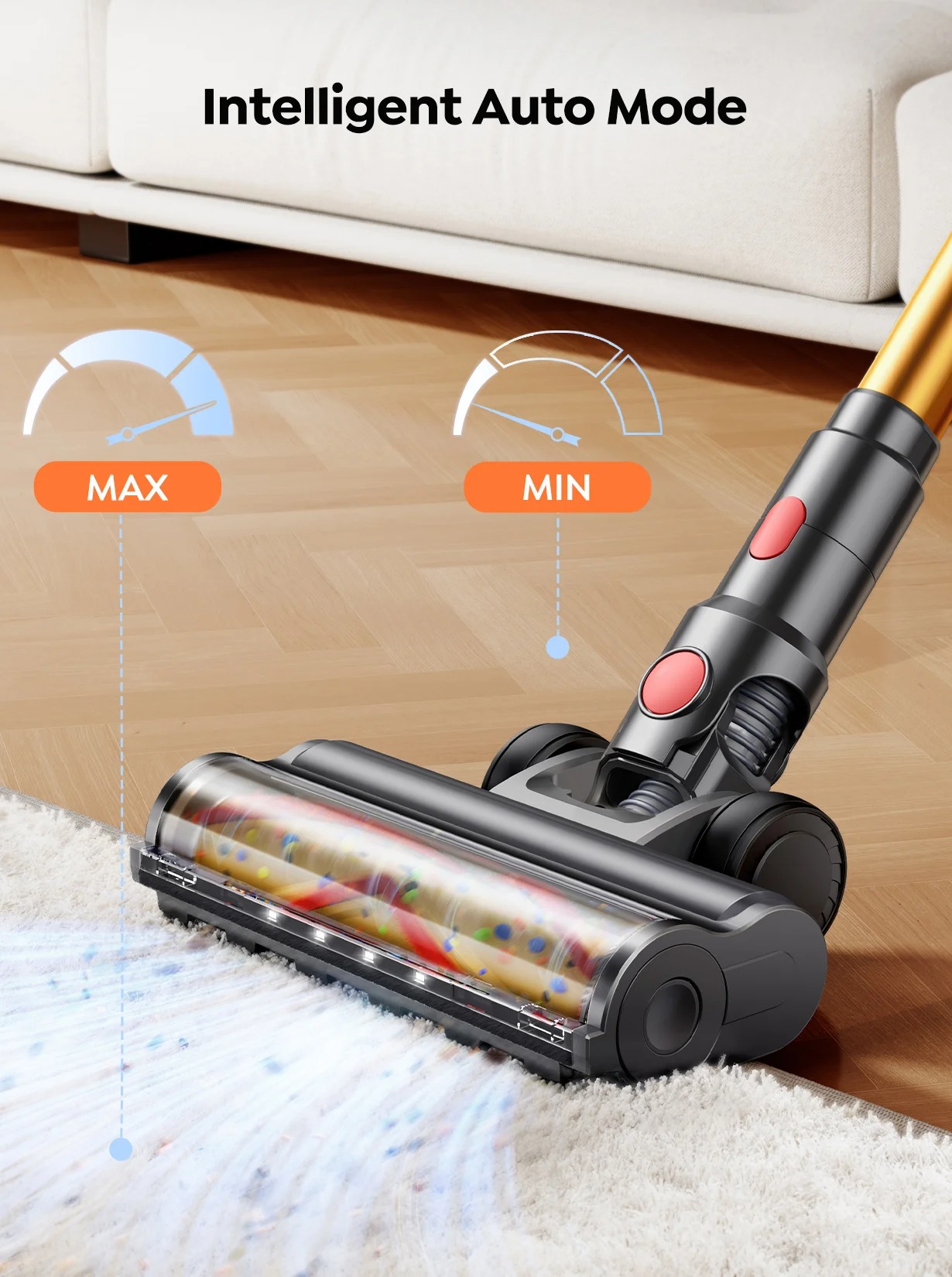 Odkurzacz pionowy BUTURE VC90 600W 65KPA