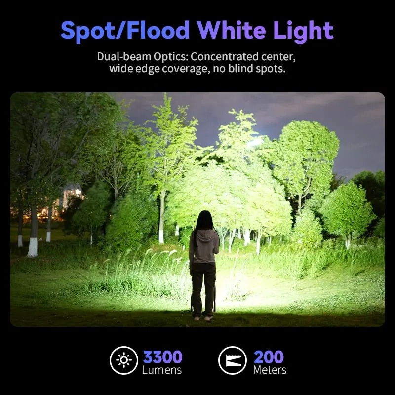 Latarka Sofirn SR23 3300lm + dioda UV, ogniwo 5000mAh 21700 (~89zł w monetach) - $27.06